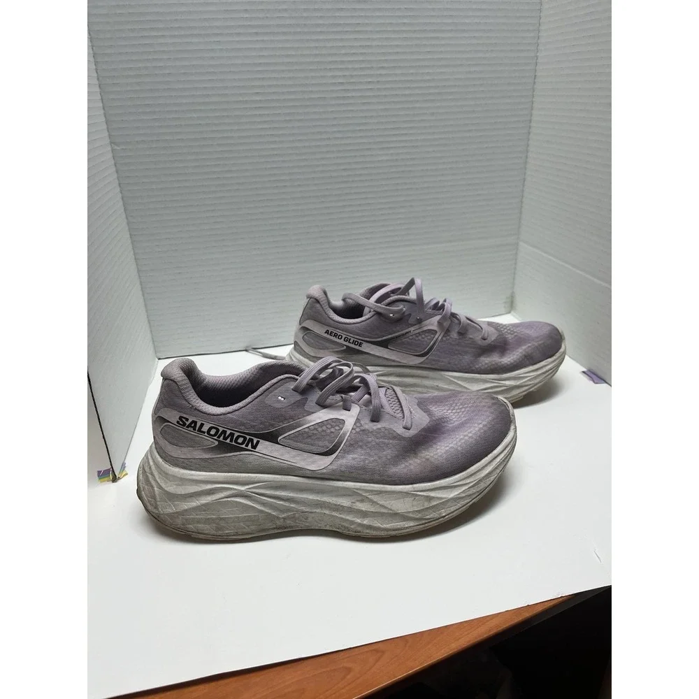 Salomon Aero Glide Running Shoes Purple Women's US‎ 8 | 472112 Lavender Lilac